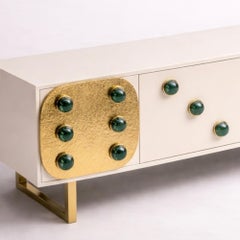 Luxury Contemporary Sideboard in Brass and Glass, Limited Edition 1 of 15