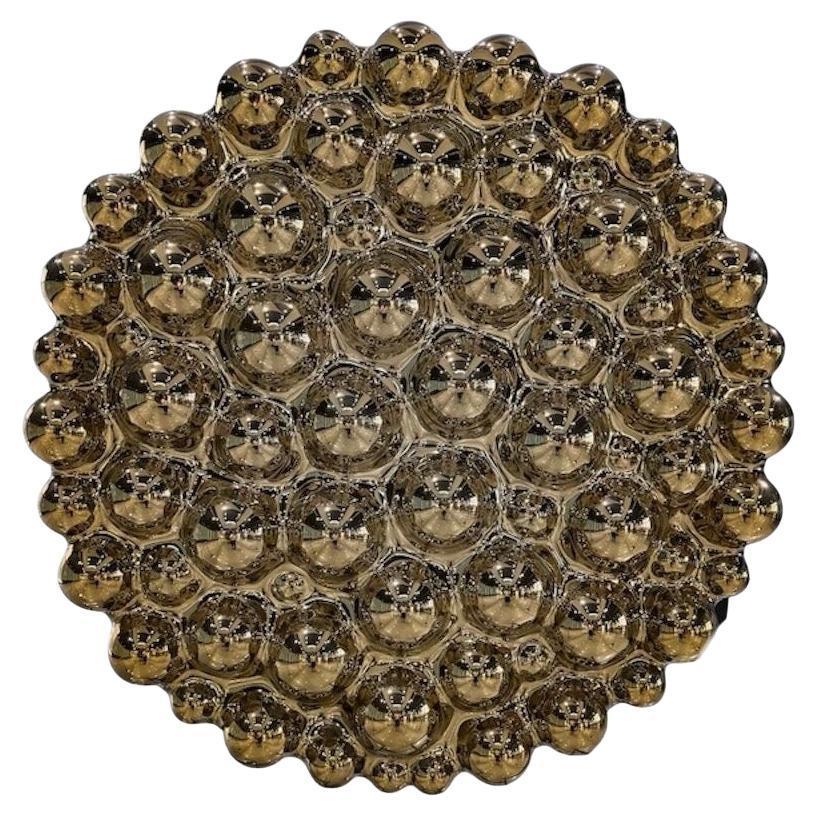 Luxuriöse zeitgenössische Wandskulptur "Bubbles" Gold