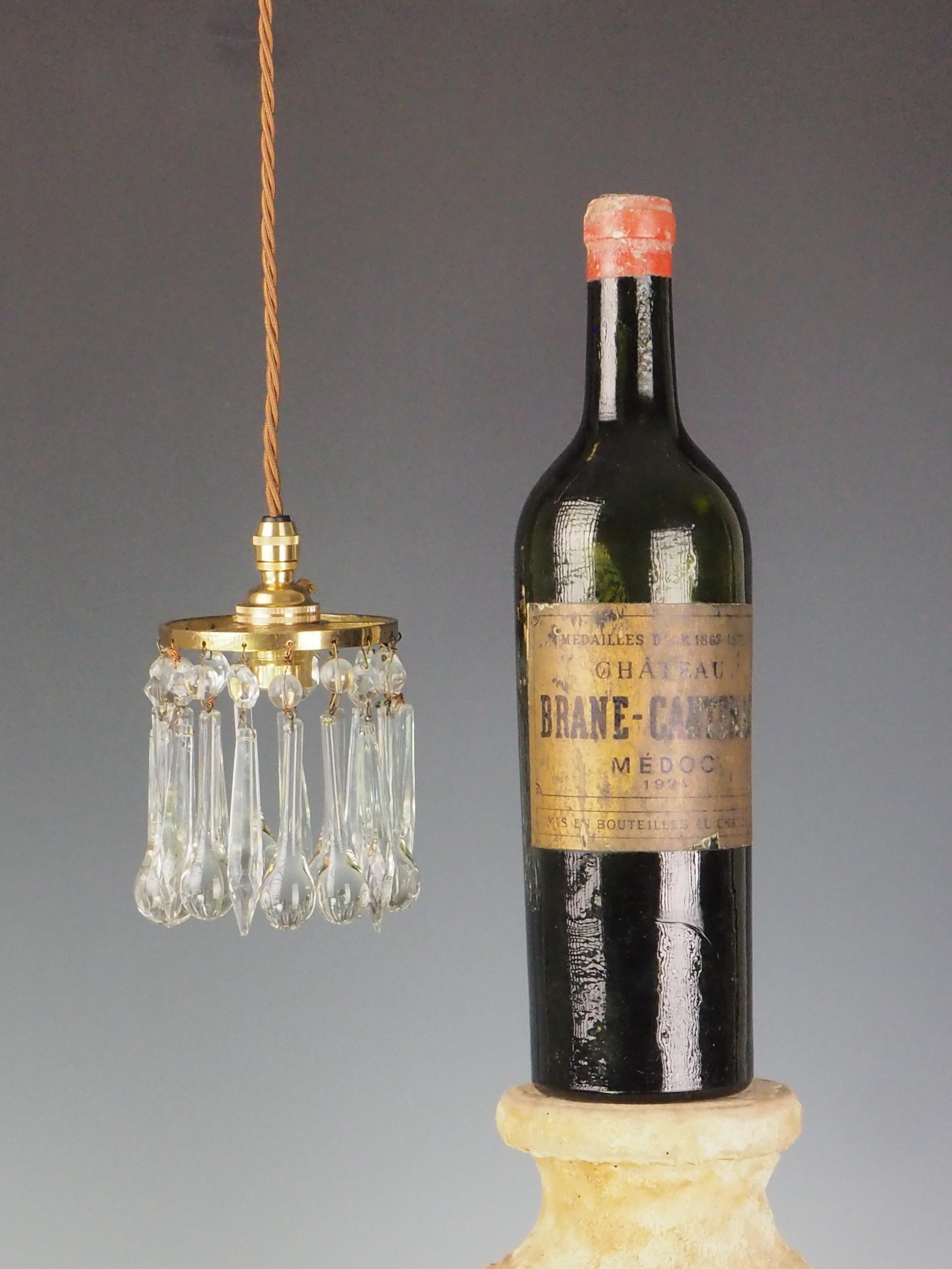 Ciondolo da soffitto in cristallo di lusso - Originale apparecchio di illuminazione vintage in vendita 1
