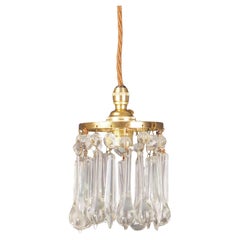 Luxury Crystal Ceiling Pendant - Original Vintage Light Fixture