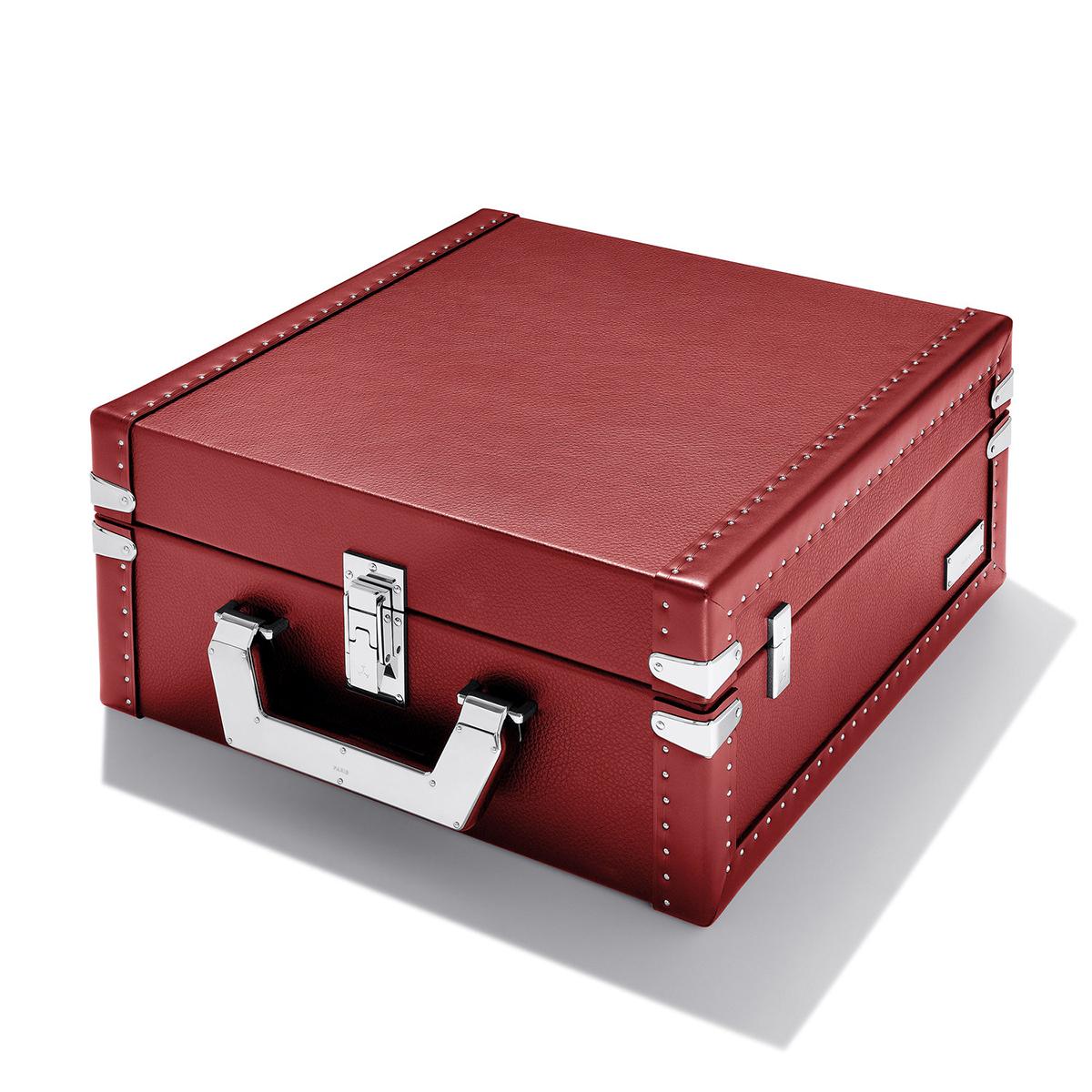 Luxury Cuban Black or Red Suitcase For Sale 2