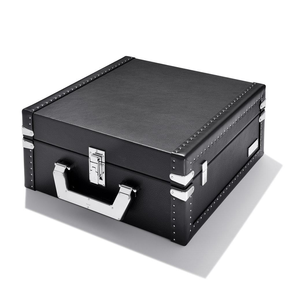 Hand-Crafted Luxury Cuban Black or Red Suitcase For Sale