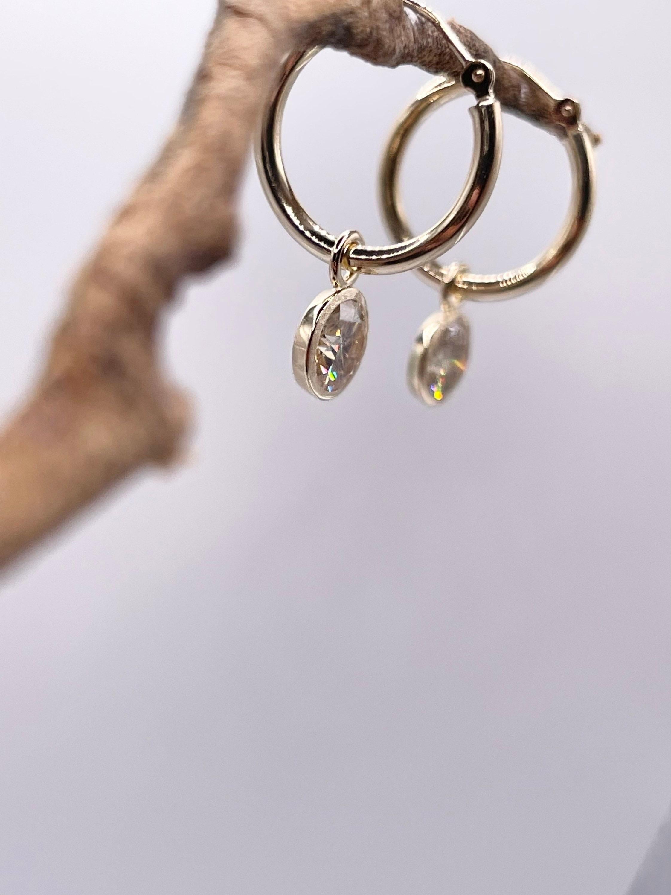 da uomo o donna Orecchini pendenti di lusso in oro giallo 14KT su ordinazione in vendita