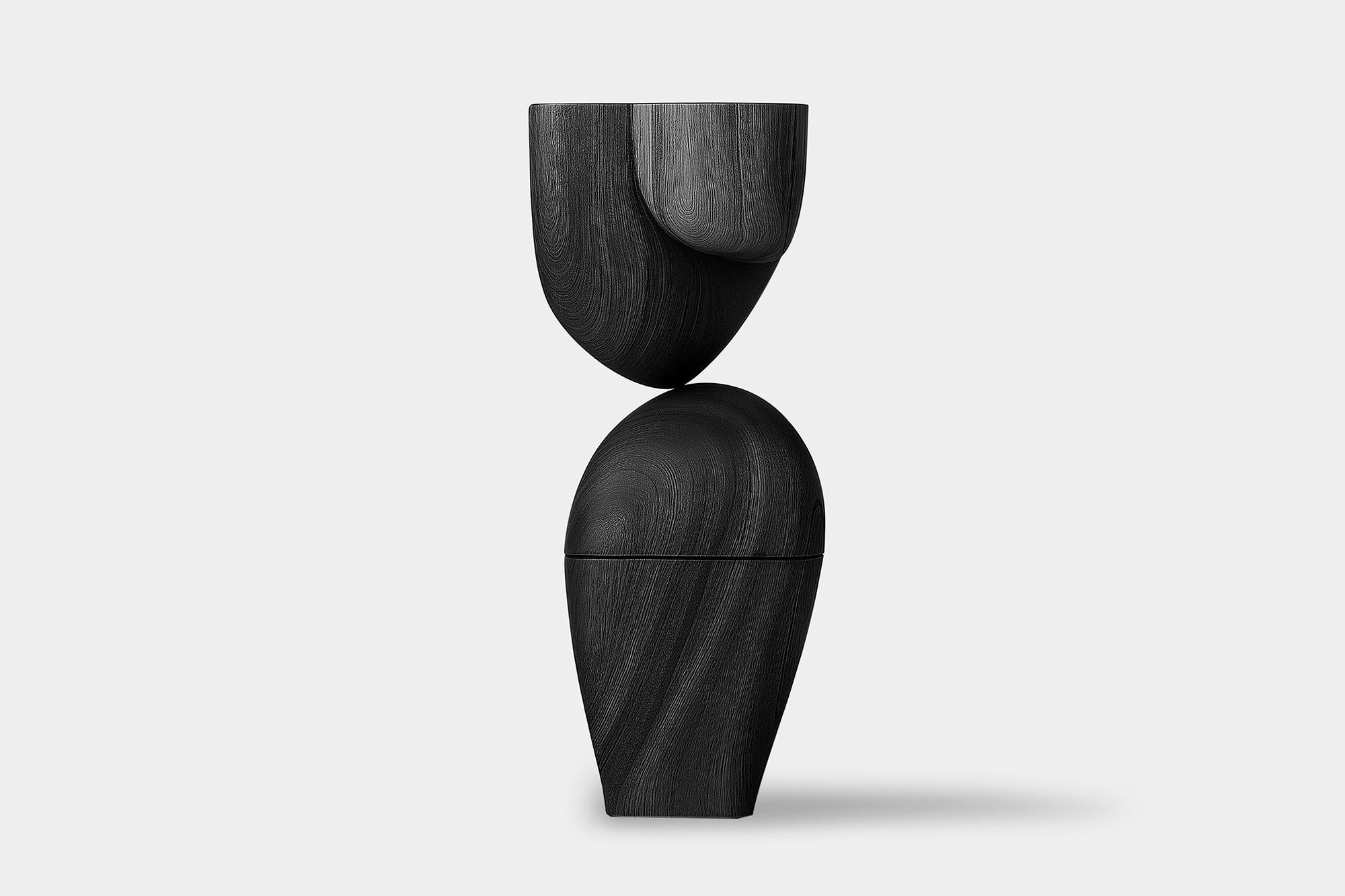 Messicano Scultura decorativa di lusso Lull No81 - Totem di legno artigianale di NONO per interni in vendita