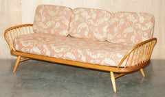 LUXURY DESIGNER ERCOL WINDSOR STUDIO 355 SOFA DAYBED BLONDE WOOD PART OF A SUiTE
