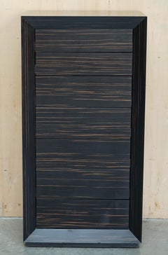 LUXURY DESiGNER KENZO TAKADA MACASSAR EBONY TALLBOY CHEST OF SOFT CLOSE DRAWERS