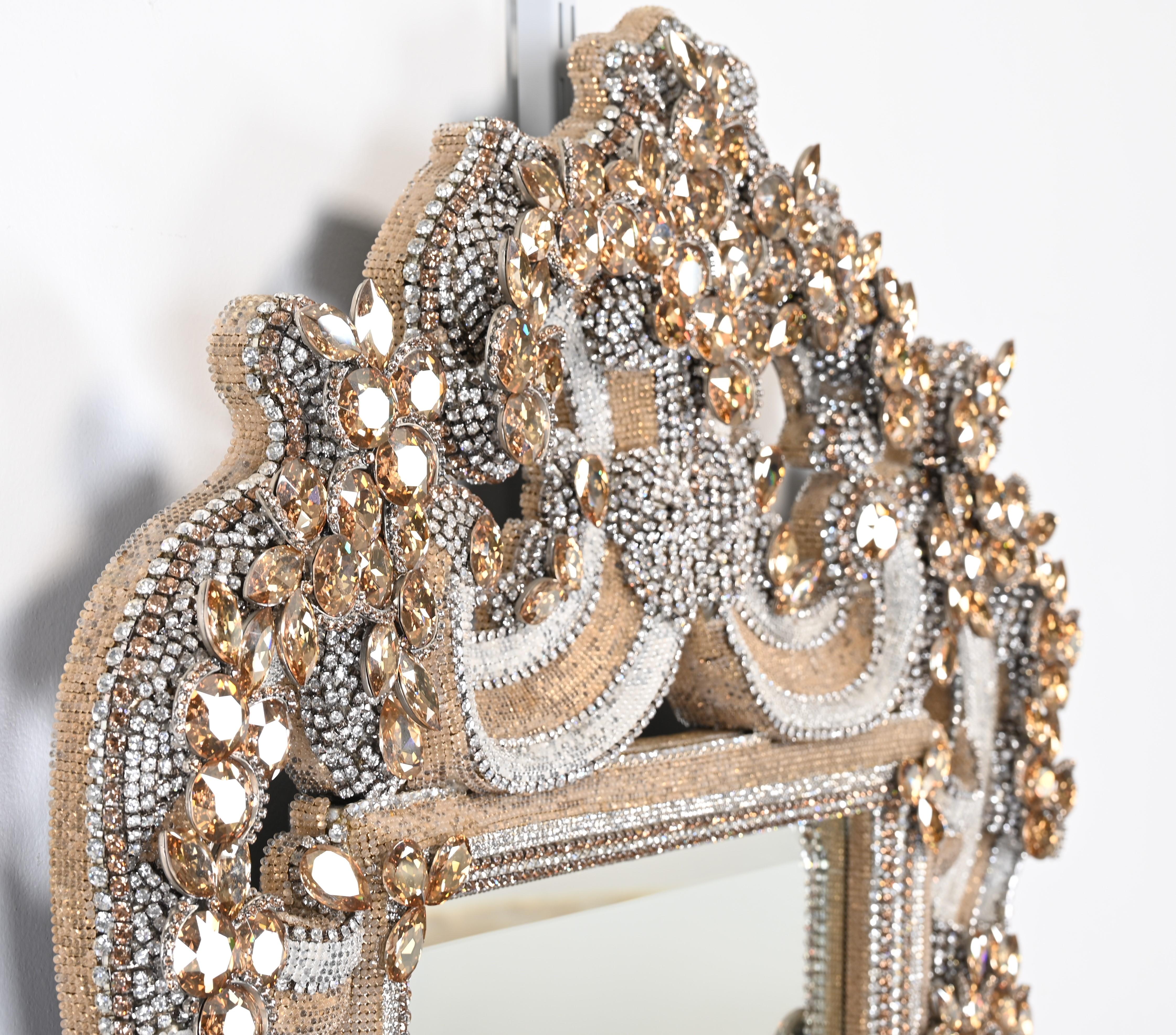 Luxury Diamond Mirror by BB Simon, 2018 In Good Condition In Hamburg, PA