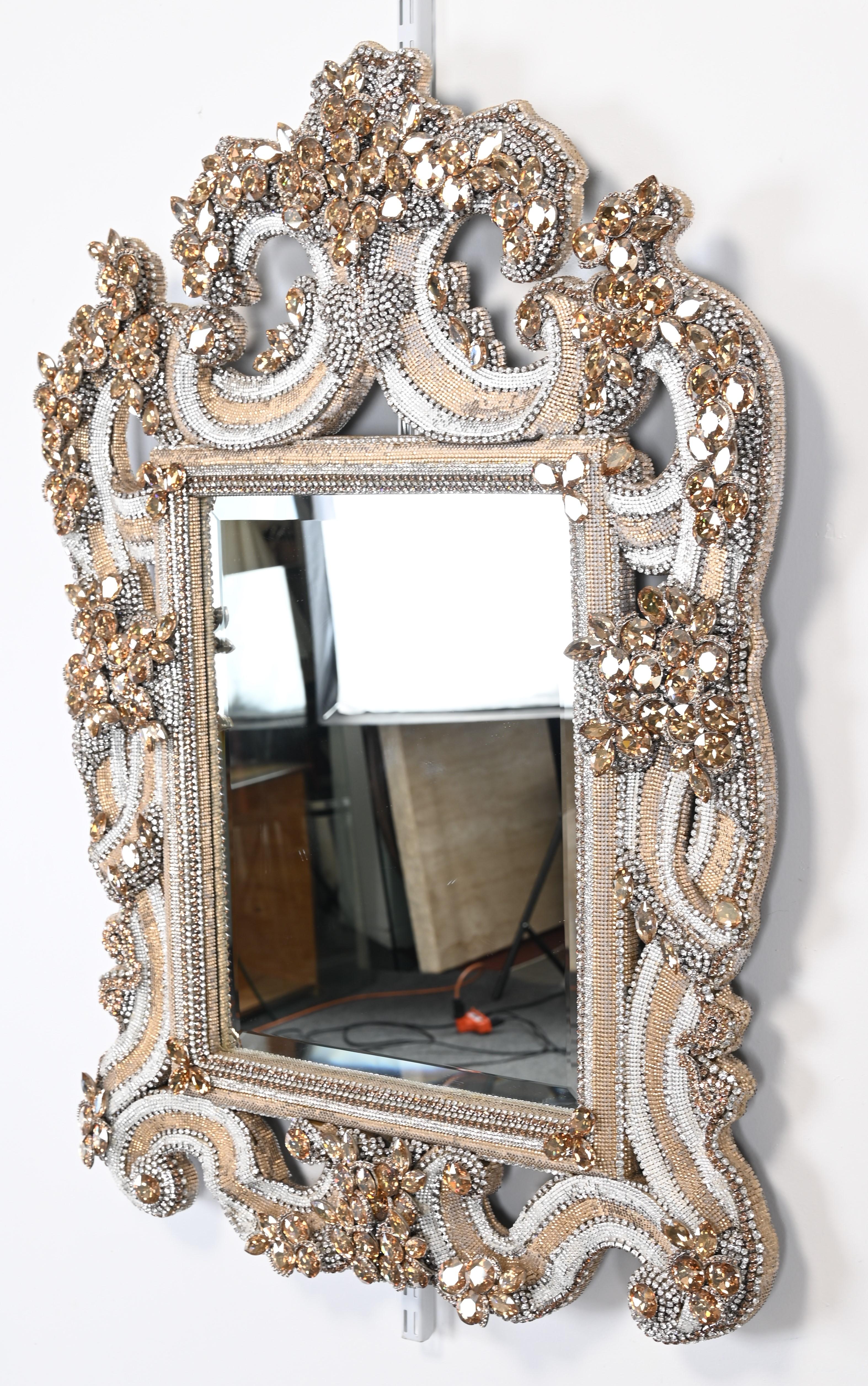 Contemporary Luxury Diamond Mirror by BB Simon, 2018