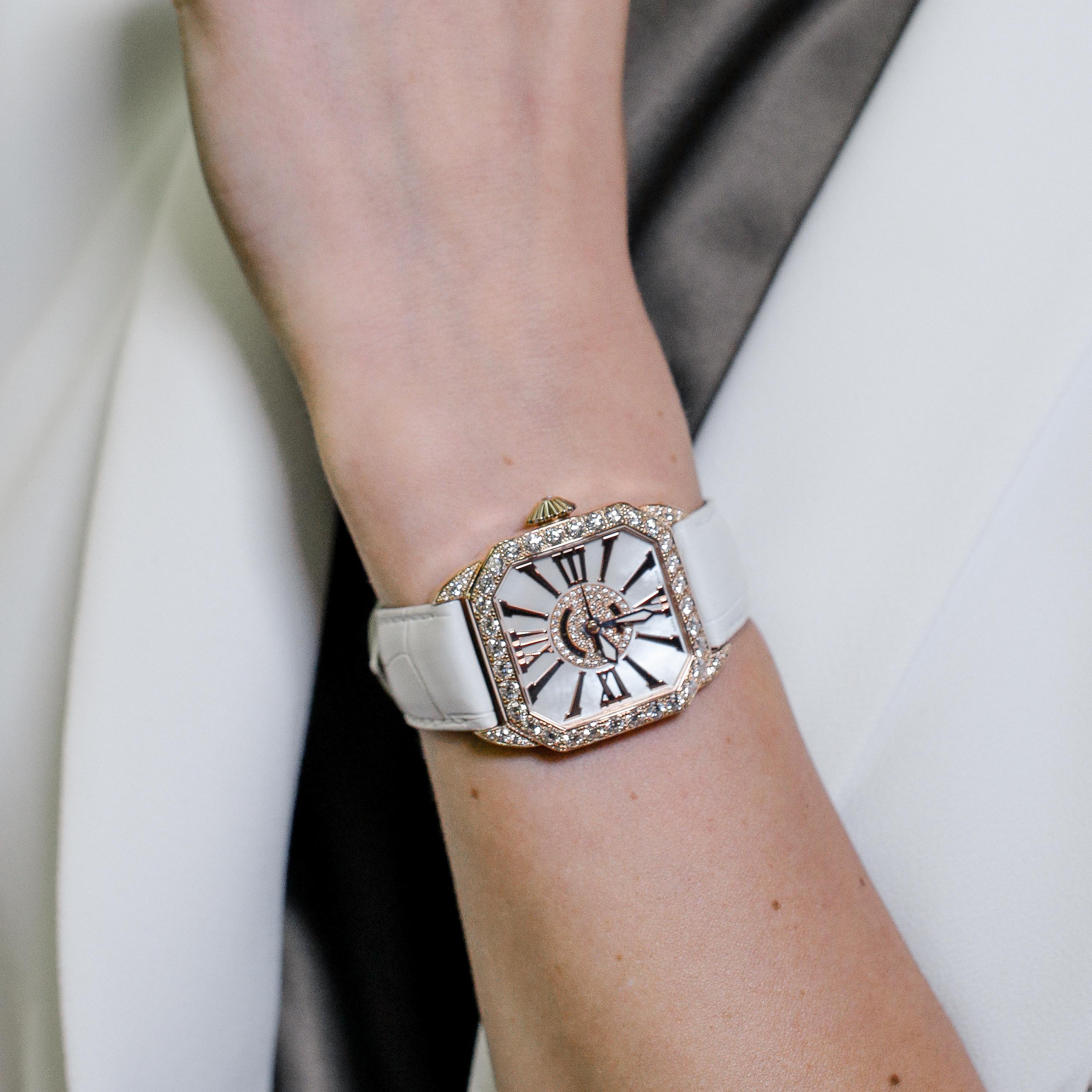 Round Cut Luxury Diamond Watch Duo for Men and Women - Limited Holiday Offer -20% Discount For Sale