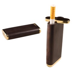 Luxury Ebony Wood and Bronze Dugout by William Stuart for Costantini Design