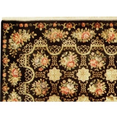 Luxury European Hand-Knotted Cambridge Black 10x14 Rug