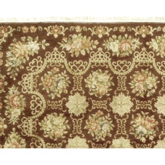 Luxury European Hand-Knotted Cambridge Brown 12x18 Rug