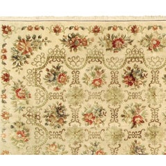 Luxury European Hand-Knotted Cambridge Ivory 12x18 Rug