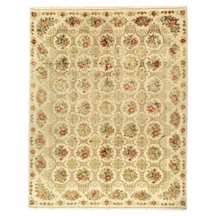 Luxury European Hand-Knotted Cambridge Ivory 12x18 Rug