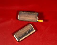 Luxury Exotic Wood and Bronze Dugout by William Stuart for Costantini Design