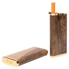 Luxus luxuriöser Dugout aus exotischem Holz und Bronze von William Stuart für Costantini Design