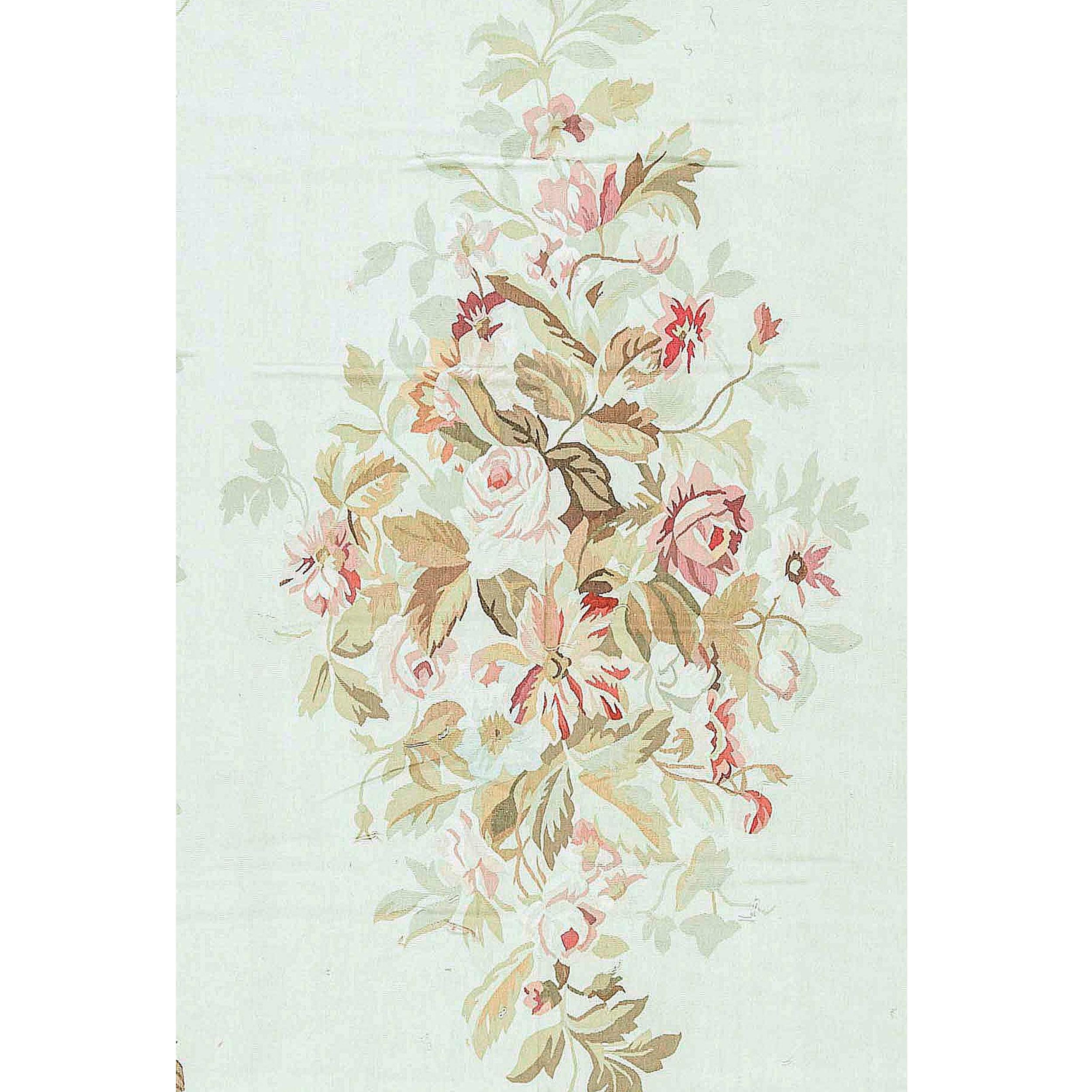 Chinese Luxury French Aubusson Renaissance Flatweave Beige / Peach Rug 11'10