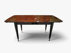 Luxury French Extendable Dining Table in the Art Deco Style, 1970s