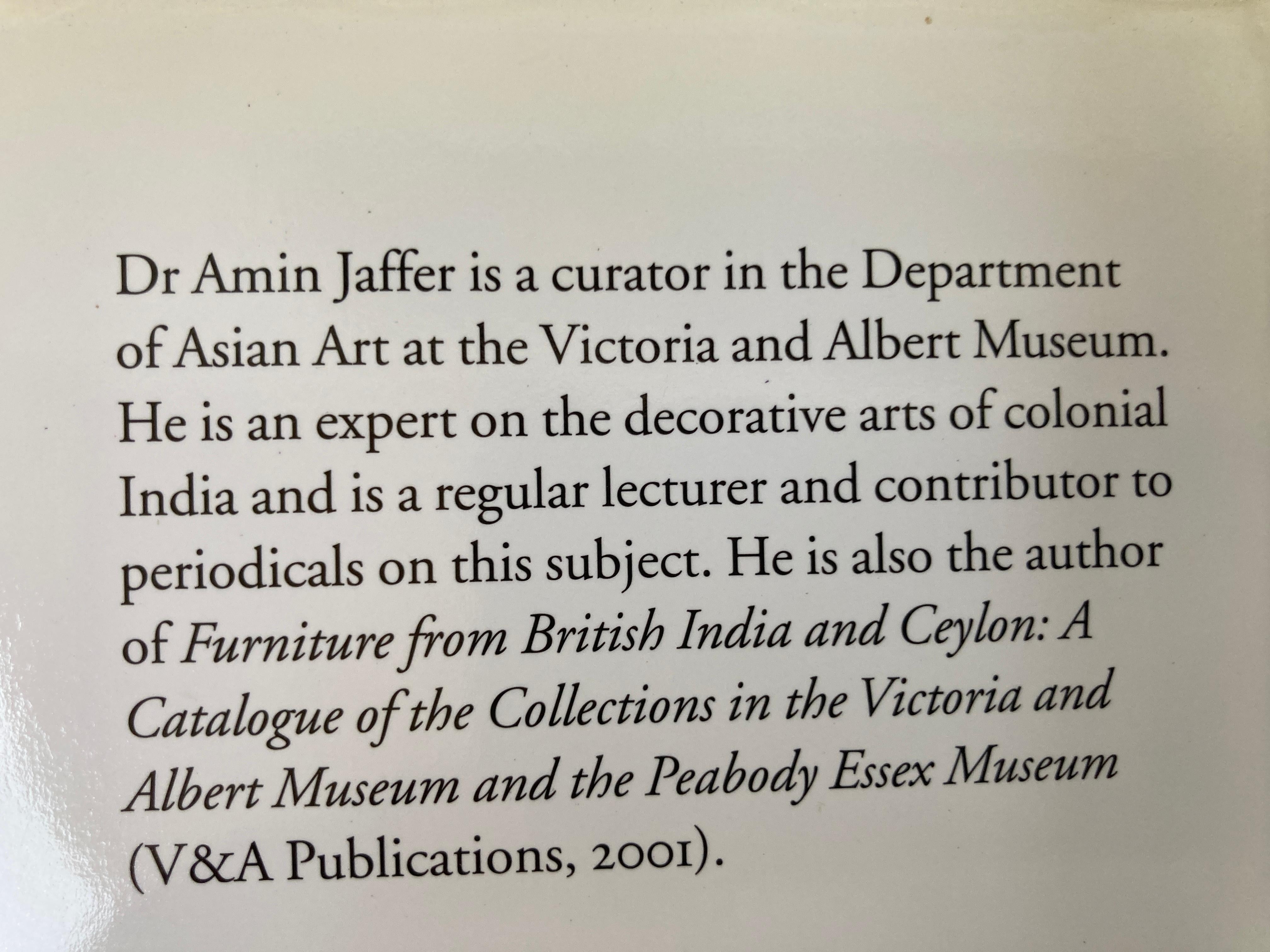 20ième siècle Livre à couverture rigide The Art of the Indian Cabinet-Maker (L'art de l'ébéniste indien du luxe des produits de luxe en Inde) en vente