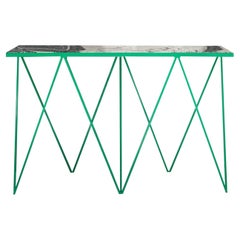 Luxury Green Giraffe Console Table with Granite Top - Customisable