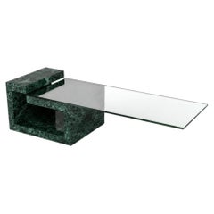 Luxury Green Marble Coffee Table Dove by Joaquín Moll Custom Modern Design Spain