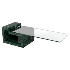 Luxury Green Marble Coffee Table Dove by Joaquín Moll Custom Modern Design Spain
