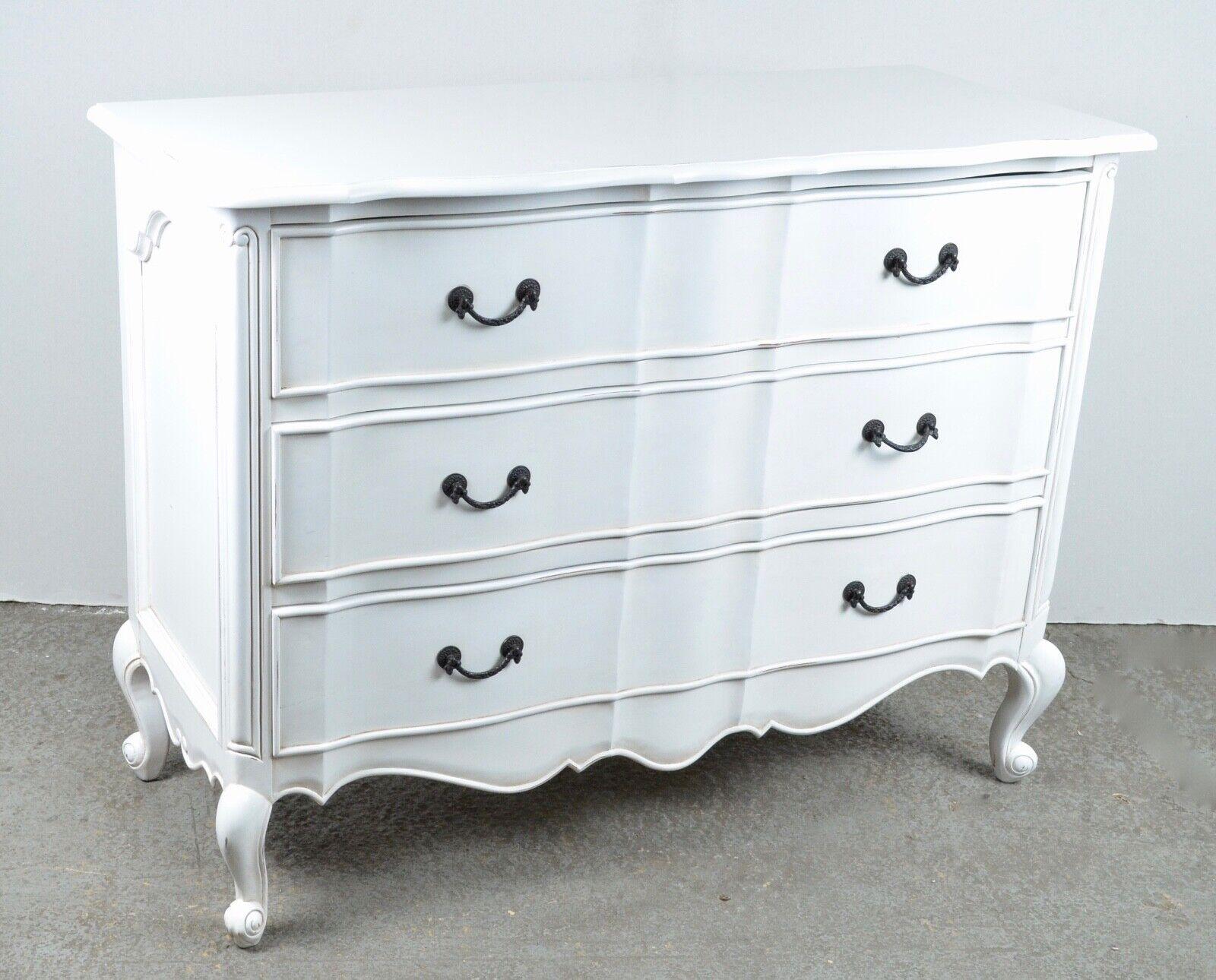 20th Century Luxury Hand Finished in a Lightly Distressed Antique White Chest of Drawers