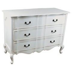 Luxury Hand Finished in a Lightly Distressed Vintage White Chest of Drawers