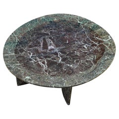 Table basse de luxe en résine violette et marbre naturel, faite à la main Minéraux, Carla Baz