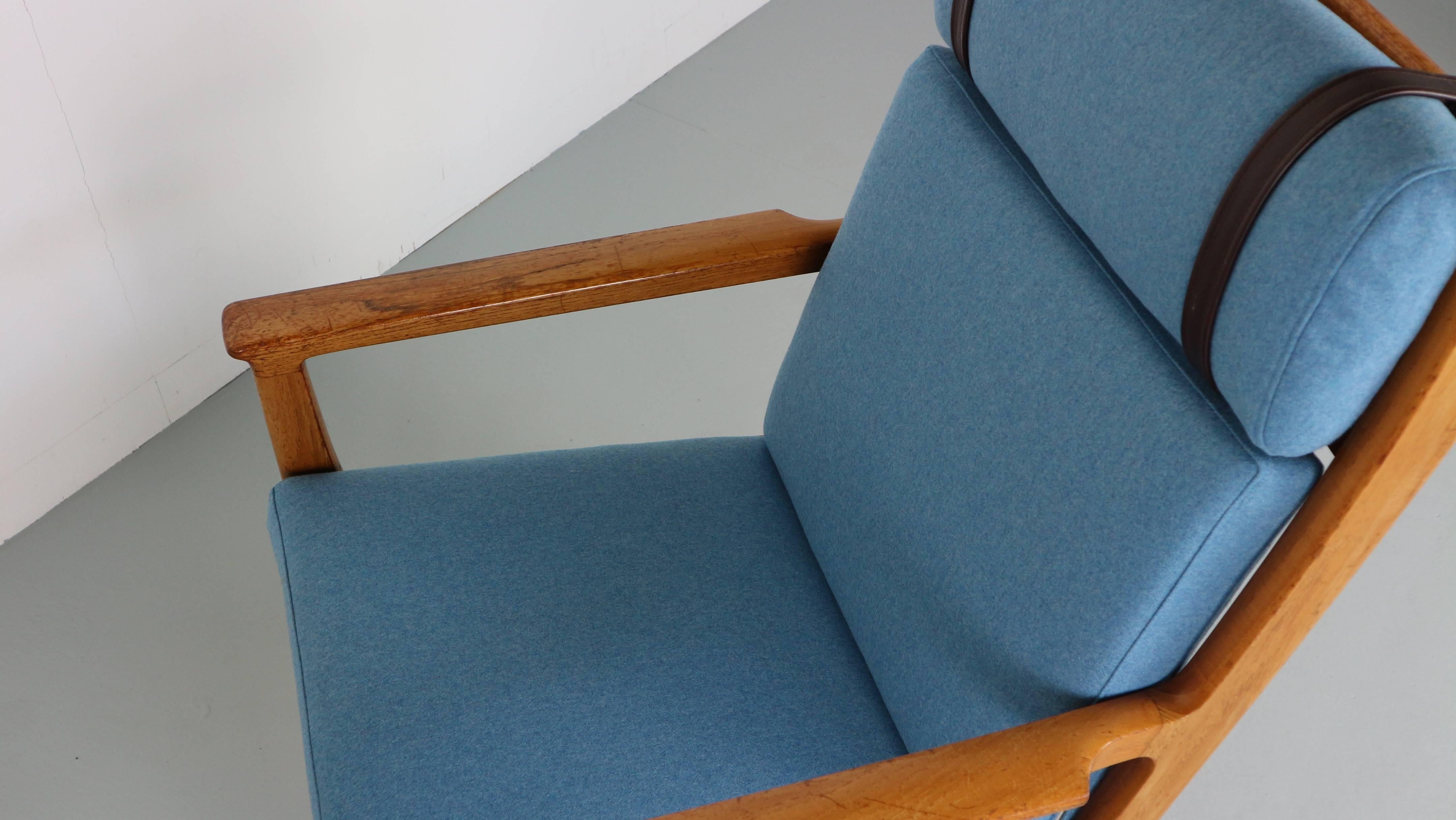 Luxury Hans Wegner GE-265 High Back Lounge Chair 4