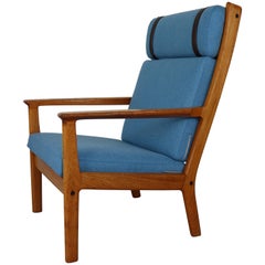 Luxury Hans Wegner GE-265 High Back Lounge Chair