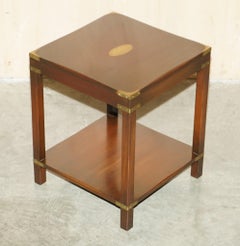 LUXURY Harrods LONDON KENNEDY MILITARY CAMPAIGN TABLE D'ENDROIT DE CÔTÉ HARDWOOD