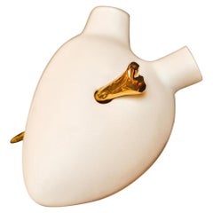 Vase de luxe n° 46 « Nail Heart ». Porcelaine. Conception et fabrication artisanales en Italie.