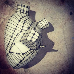 Luxury Heart Vase"Home" Porcelain. Handmade in Italy. Wall decor