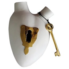 Luxury Vase #49 "Love Key".  Porcelain. Handmade design and craft in Italy. 2020