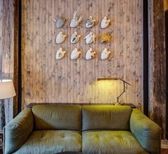 Luxury Heart Vase "Trophy". Porcelain. Handmade in Italy. Wall decor