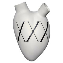 Jarrón de lujo nº 11 "XXX". Porcelana. Diseñado y fabricado a mano en Italia. 2020.