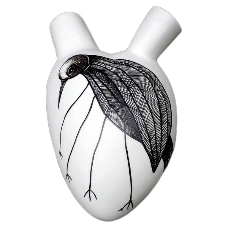 Vase de luxe n° 23 « Goldenfinch ». Porcelaine. Design et artisanat faits à la main en Italie. 2020 en vente