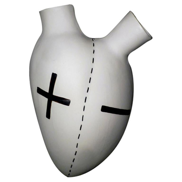 Luxus-Vase #38 „+/-“. Porzellan. Handgefertigtes Design und in Italien gefertigt. 2020.