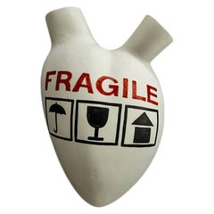 Jarrón de lujo nº 51 "Frágil". Porcelana. Diseño y fabricación artesanales en Italia. 2020