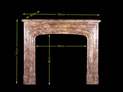 Luxury Interior Design Fireplace Mantel In Rich And Colourful Marble
