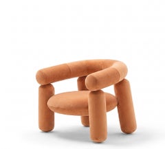 Fauteuil contemporain italien de luxe en tissu « Mogg Jeffa » par Debonademeo - V_32