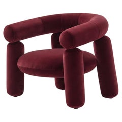Luxury Italian Contemporary Fabric Armchair Mogg Jeffa by Debonademeo - V_34