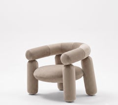 Luxury Italian Contemporary Fabric Armchair Mogg Jeffa by Debonademeo - V_41