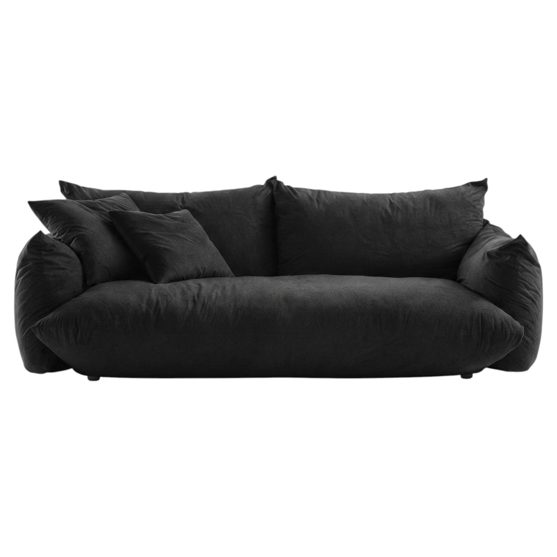 Luxury Italian Contemporary Fabric Lounge Sofa Mogg Alba by Studio Nove.3 - V39 For Sale