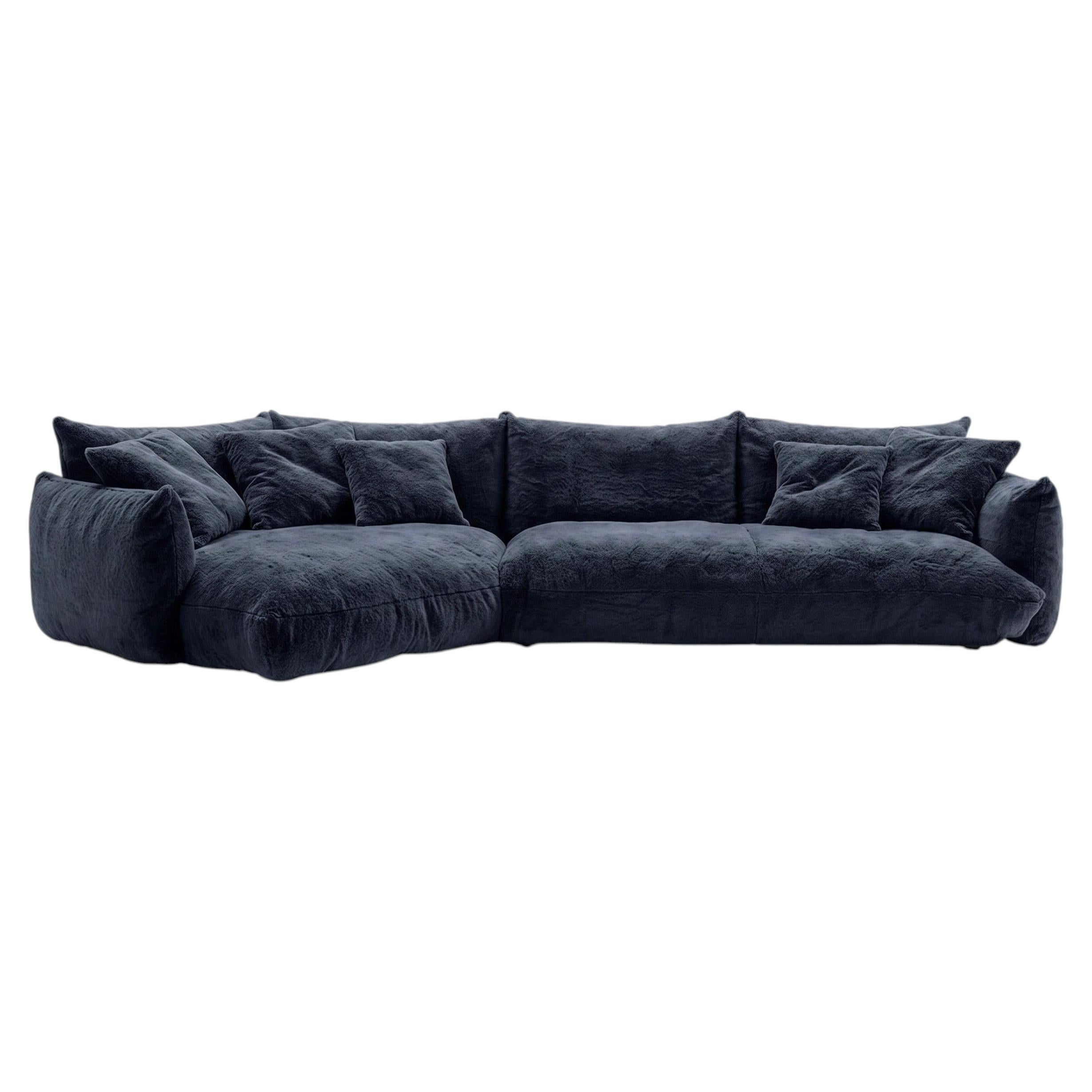 Luxury Italian Contemporary Fabric Sofa Mogg Alba by Studio Nove.3 405cm - S_011 For Sale