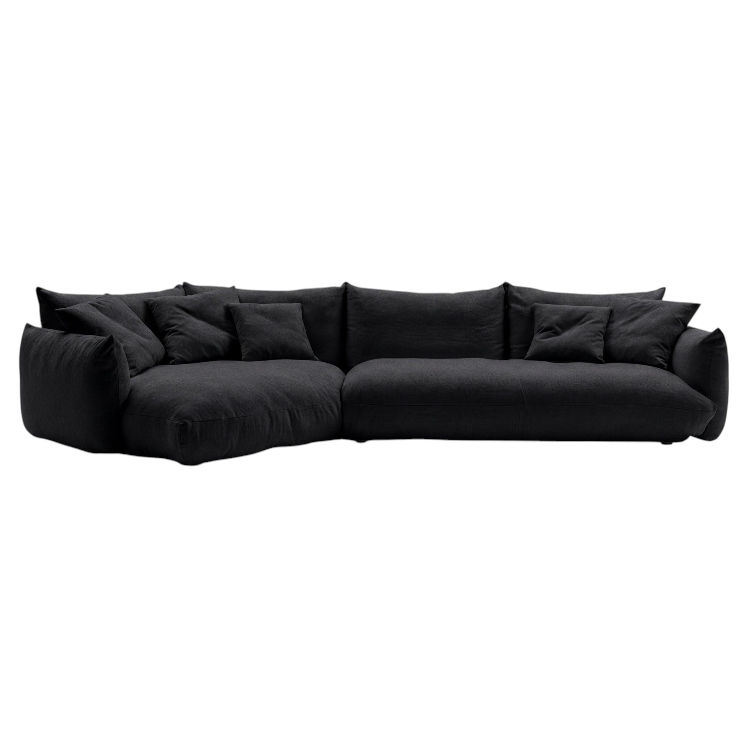 Luxury Italian Contemporary Fabric Sofa Mogg Alba by Studio Nove.3 405cm - V_39 For Sale
