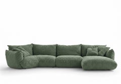 Divano contemporaneo italiano di lusso in tessuto Mogg Alba di Studio Nove.3 - T61