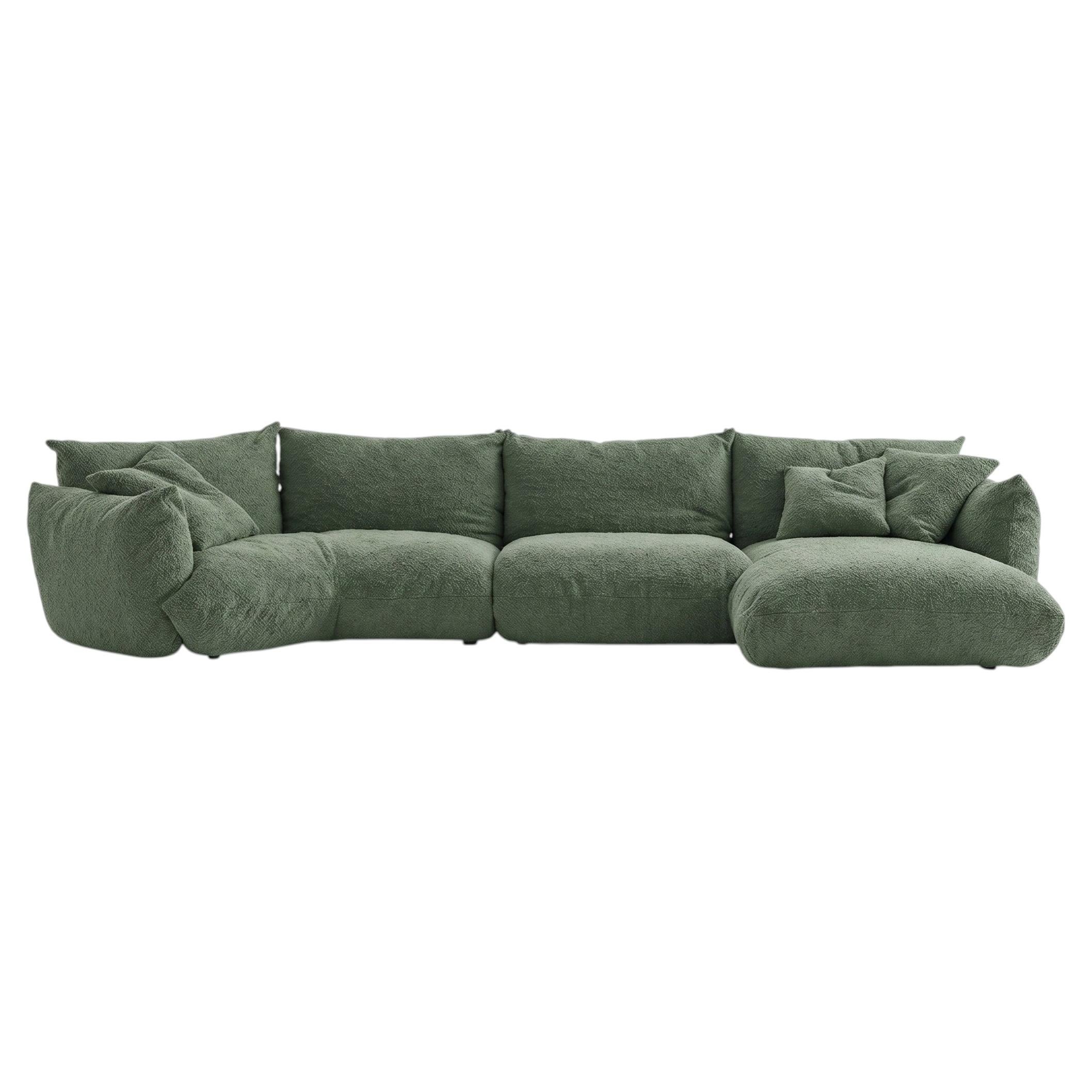 Luxury Italian Contemporary Fabric Sofa Mogg Alba by Studio Nove.3 - T61