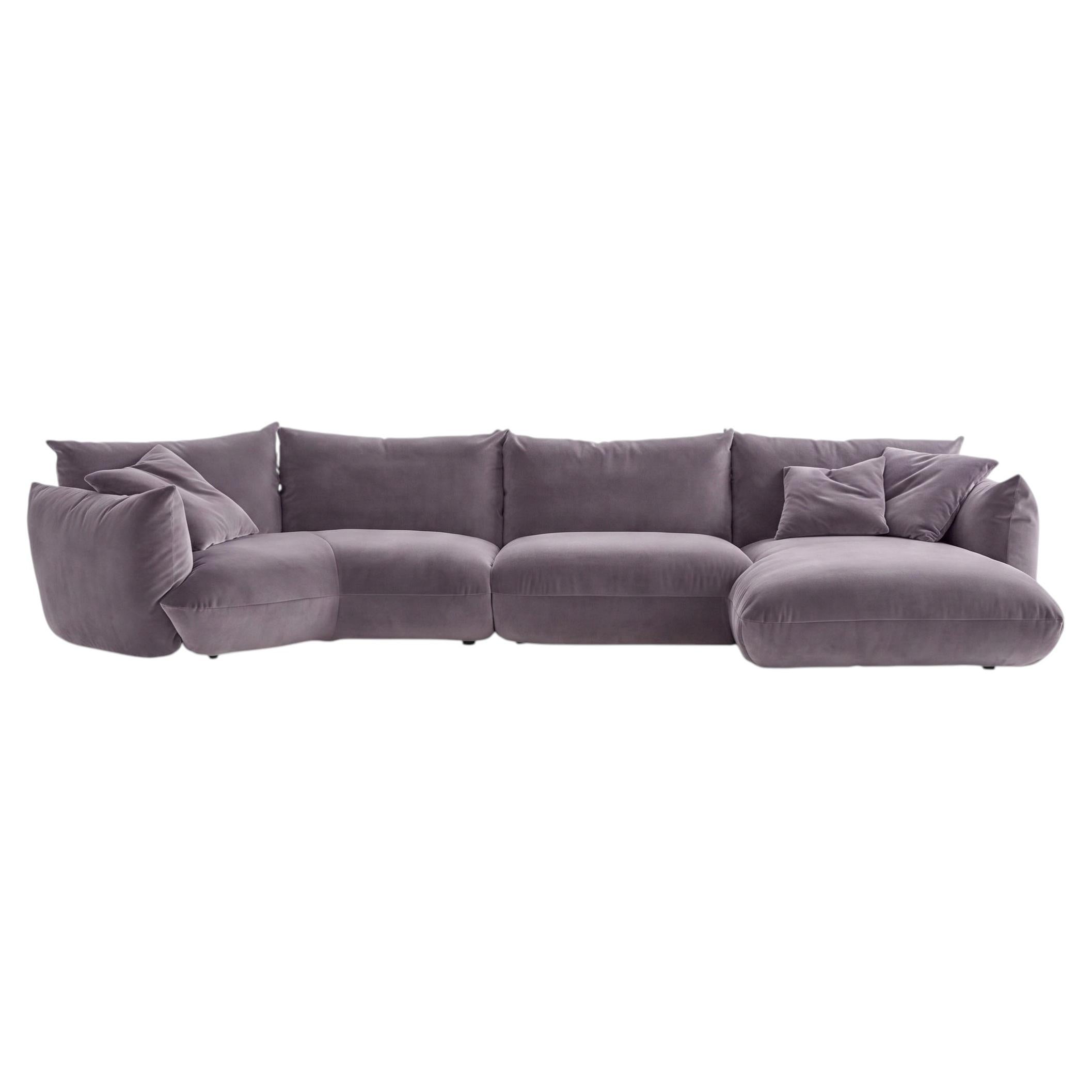 Luxury Italian Contemporary Fabric Sofa Mogg Alba by Studio Nove.3 - V31